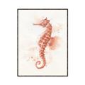 Picture of Coral Seahorse _GroupedProduct_Rectangle_Portrait_Canvas_Framed_