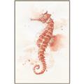 Picture of Coral Seahorse _GroupedProduct_Rectangle_Portrait_Canvas_Framed_