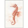 Picture of Coral Seahorse _GroupedProduct_Rectangle_Portrait_Canvas_Framed_