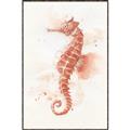Picture of Coral Seahorse _GroupedProduct_Rectangle_Portrait_Canvas_Framed_