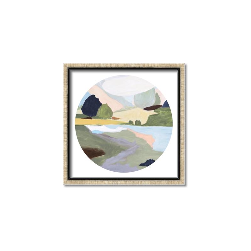 Picture of Green Landscape II _GroupedProduct_Square_Canvas_Framed_