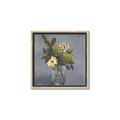 Picture of Drinking Glass With Flower _GroupedProduct_Square_Canvas_Framed_