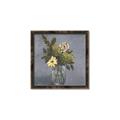 Picture of Drinking Glass With Flower _GroupedProduct_Square_Canvas_Framed_