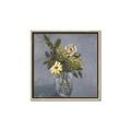 Picture of Drinking Glass With Flower _GroupedProduct_Square_Canvas_Framed_