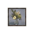 Picture of Drinking Glass With Flower _GroupedProduct_Square_Canvas_Framed_