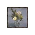 Picture of Drinking Glass With Flower _GroupedProduct_Square_Canvas_Framed_