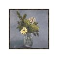 Picture of Drinking Glass With Flower _GroupedProduct_Square_Canvas_Framed_