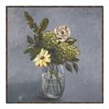 Picture of Drinking Glass With Flower _GroupedProduct_Square_Canvas_Framed_