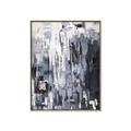 Picture of Abstract With Silver Foil _GroupedProduct_Rectangle_Portrait_Canvas_Framed_