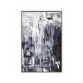 Picture of Abstract With Silver Foil _GroupedProduct_Rectangle_Portrait_Canvas_Framed_