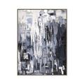 Picture of Abstract With Silver Foil _GroupedProduct_Rectangle_Portrait_Canvas_Framed_
