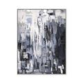 Picture of Abstract With Silver Foil _GroupedProduct_Rectangle_Portrait_Canvas_Framed_
