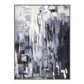Picture of Abstract With Silver Foil _GroupedProduct_Rectangle_Portrait_Canvas_Framed_