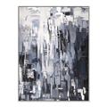Picture of Abstract With Silver Foil _GroupedProduct_Rectangle_Portrait_Canvas_Framed_