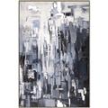 Picture of Abstract With Silver Foil _GroupedProduct_Rectangle_Portrait_Canvas_Framed_