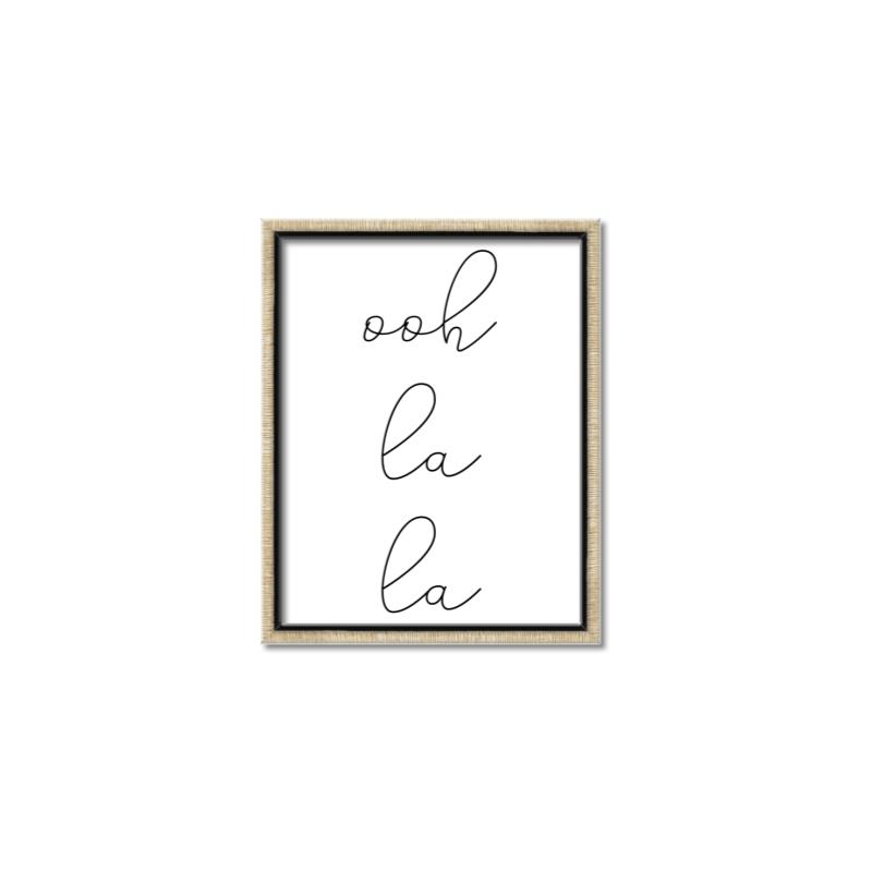Picture of Ooh La La I _GroupedProduct_Rectangle_Portrait_Canvas_Framed_