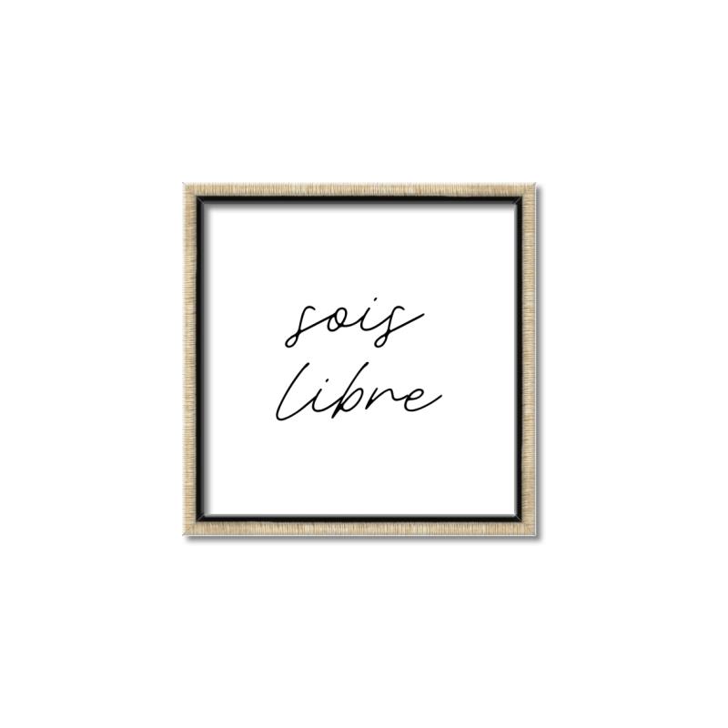 Picture of Sois Libre _GroupedProduct_Square_Canvas_Framed_