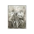 Picture of Brown & White Flower I  _GroupedProduct_Rectangle_Portrait_Canvas_Framed_
