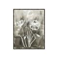 Picture of Brown & White Flower I  _GroupedProduct_Rectangle_Portrait_Canvas_Framed_