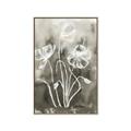 Picture of Brown & White Flower I  _GroupedProduct_Rectangle_Portrait_Canvas_Framed_