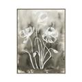 Picture of Brown & White Flower I  _GroupedProduct_Rectangle_Portrait_Canvas_Framed_