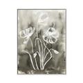 Picture of Brown & White Flower I  _GroupedProduct_Rectangle_Portrait_Canvas_Framed_