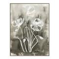Picture of Brown & White Flower I  _GroupedProduct_Rectangle_Portrait_Canvas_Framed_