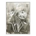Picture of Brown & White Flower I  _GroupedProduct_Rectangle_Portrait_Canvas_Framed_