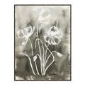Picture of Brown & White Flower I  _GroupedProduct_Rectangle_Portrait_Canvas_Framed_