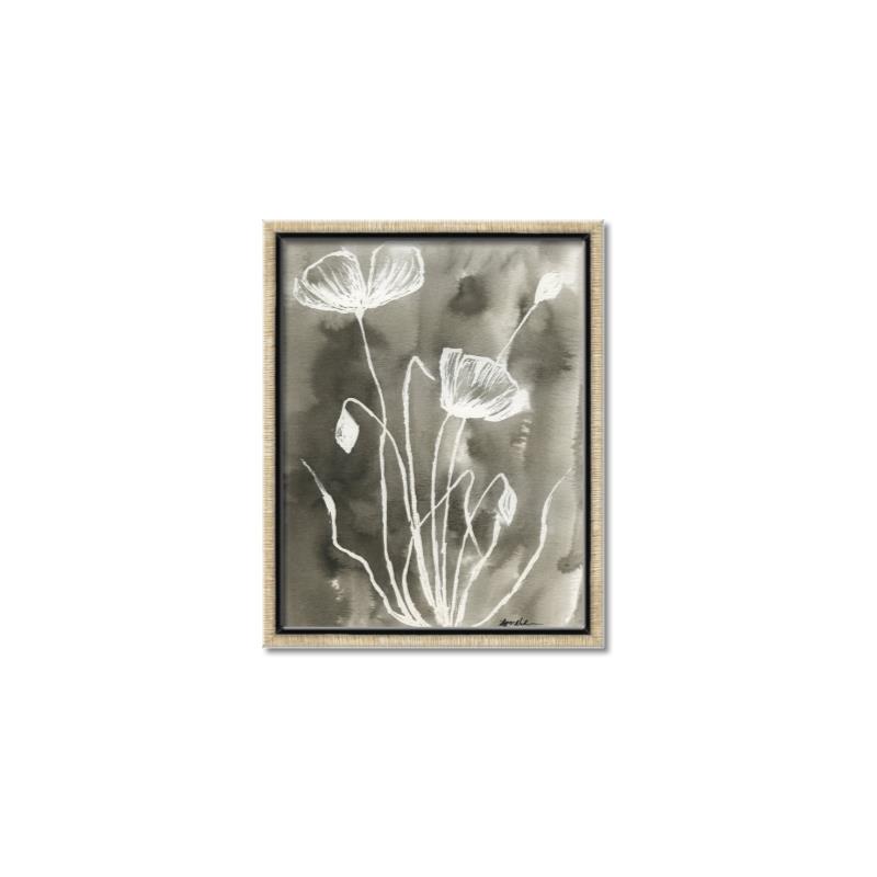 Picture of Brown & White Flower II _GroupedProduct_Rectangle_Portrait_Canvas_Framed_