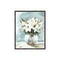 Picture of Flower In Glass Jar _GroupedProduct_Rectangle_Portrait_Canvas_Framed_