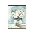 Picture of Flower In Glass Jar _GroupedProduct_Rectangle_Portrait_Canvas_Framed_