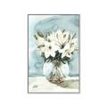 Picture of Flower In Glass Jar _GroupedProduct_Rectangle_Portrait_Canvas_Framed_
