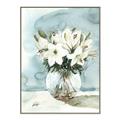 Picture of Flower In Glass Jar _GroupedProduct_Rectangle_Portrait_Canvas_Framed_