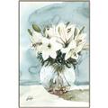 Picture of Flower In Glass Jar _GroupedProduct_Rectangle_Portrait_Canvas_Framed_