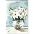 Picture of Flower In Glass Jar _GroupedProduct_Rectangle_Portrait_Canvas_Framed_