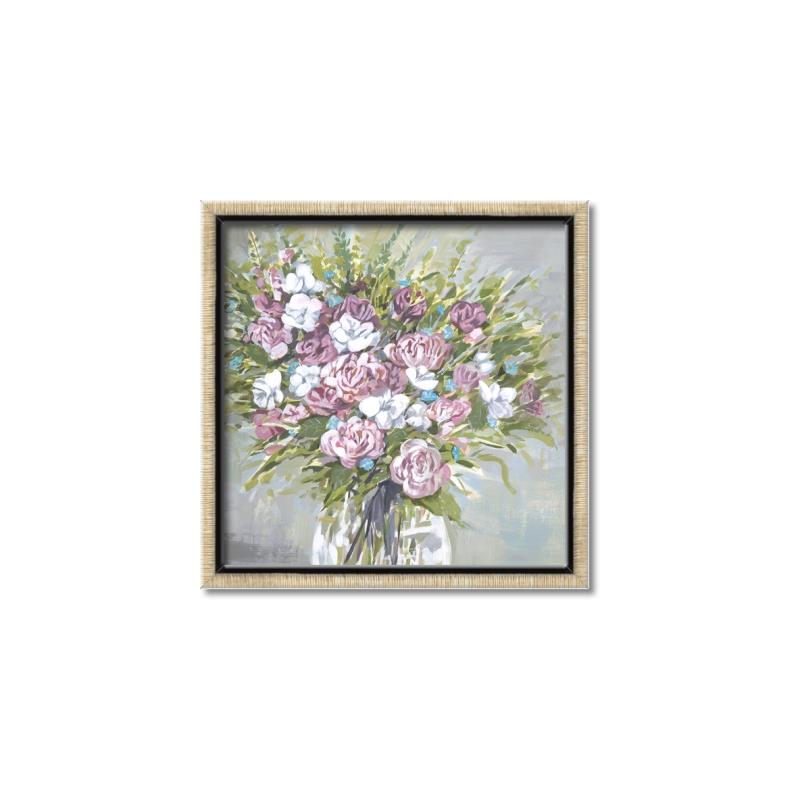 Picture of Pink And White Roses _GroupedProduct_Square_Canvas_Framed_
