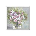 Picture of Pink And White Roses _GroupedProduct_Square_Canvas_Framed_