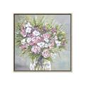 Picture of Pink And White Roses _GroupedProduct_Square_Canvas_Framed_