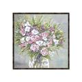 Picture of Pink And White Roses _GroupedProduct_Square_Canvas_Framed_