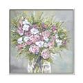 Picture of Pink And White Roses _GroupedProduct_Square_Canvas_Framed_