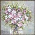 Picture of Pink And White Roses _GroupedProduct_Square_Canvas_Framed_