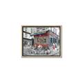 Picture of Centre Ville Café II _GroupedProduct_Rectangle_Landscape_Canvas_Framed_