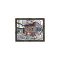 Picture of Centre Ville Café II _GroupedProduct_Rectangle_Landscape_Canvas_Framed_