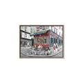 Picture of Centre Ville Café II _GroupedProduct_Rectangle_Landscape_Canvas_Framed_