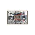 Picture of Centre Ville Café II _GroupedProduct_Rectangle_Landscape_Canvas_Framed_