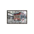 Picture of Centre Ville Café II _GroupedProduct_Rectangle_Landscape_Canvas_Framed_