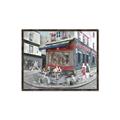 Picture of Centre Ville Café II _GroupedProduct_Rectangle_Landscape_Canvas_Framed_