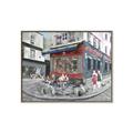 Picture of Centre Ville Café II _GroupedProduct_Rectangle_Landscape_Canvas_Framed_