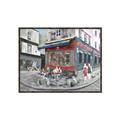 Picture of Centre Ville Café II _GroupedProduct_Rectangle_Landscape_Canvas_Framed_